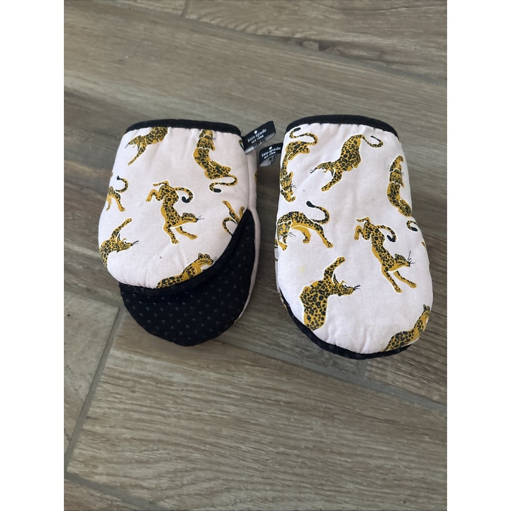 Kate Spade New York Set of 2 Pink Orange Leopard Cute Mini Oven Mitts‎